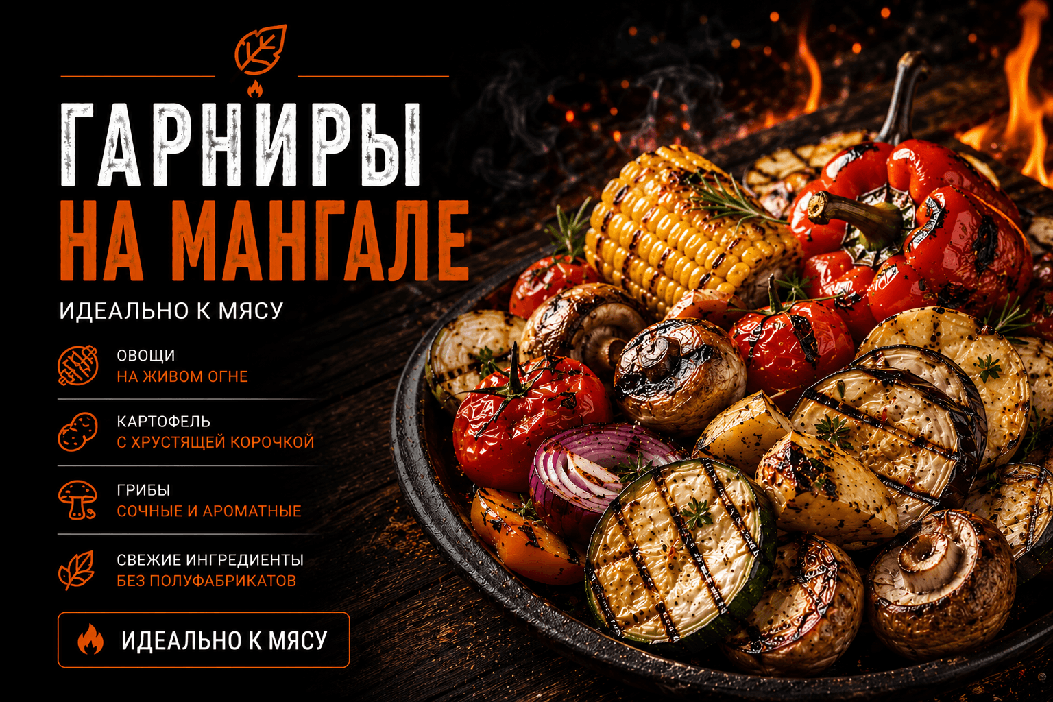  Гарниры на мангале