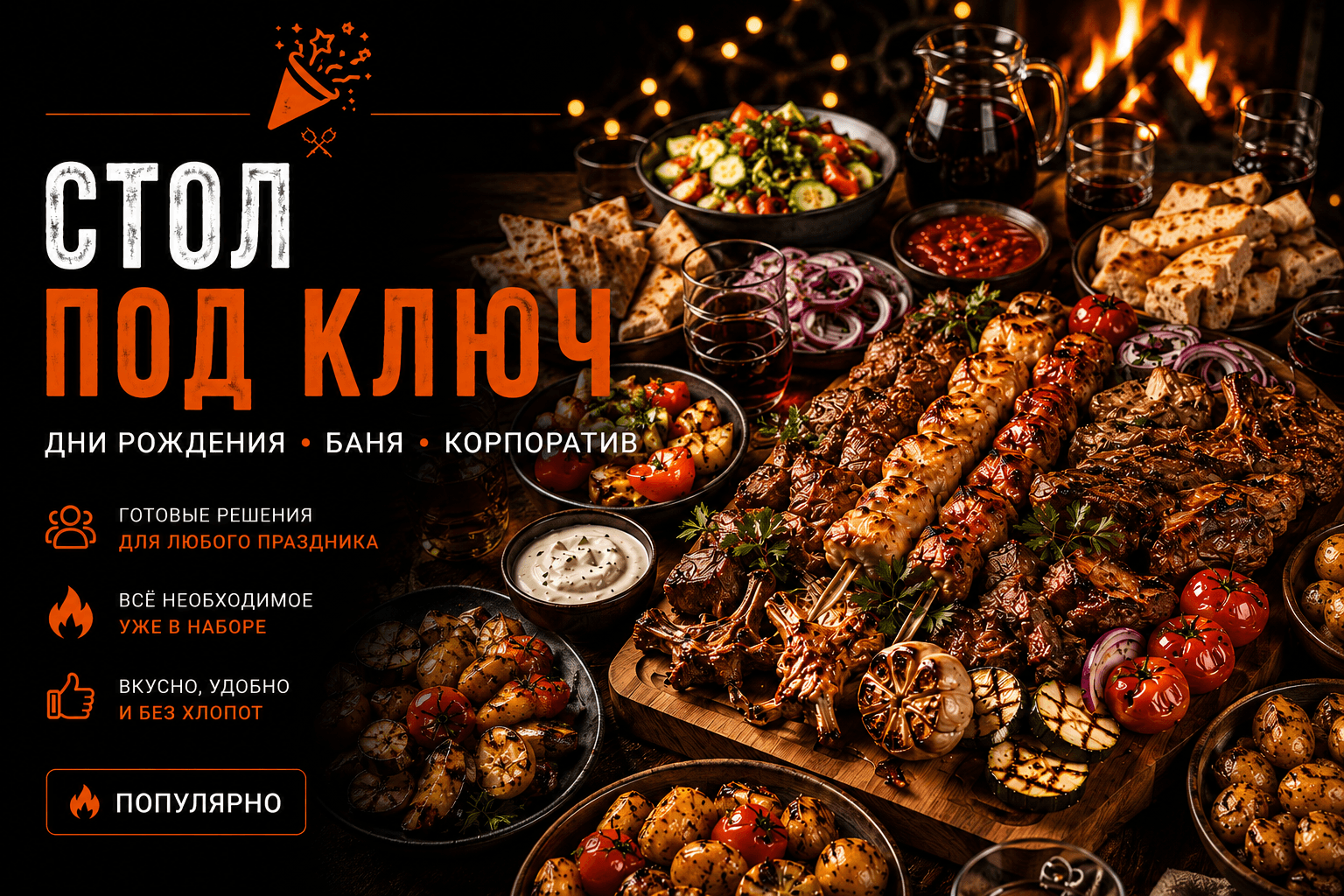 🎉 Праздник без хлопот